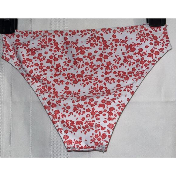 Girls' 2 Piece Ditsy Floral Print Knot Front Ruched Triangle Bikini Teen 8-9Y - Picture 4 of 11